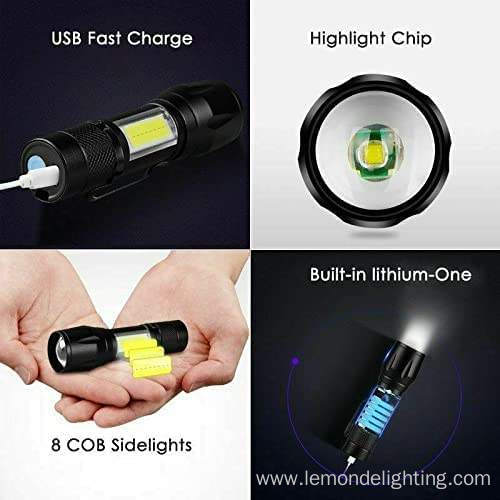 Rechargeable Outdoor IP54 Waterproof Torch for Hiking